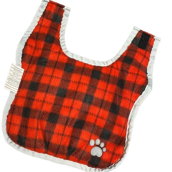 Reversible Plaid Reflective Water Resistant Dog Coat - Picture 2 of 6